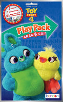 Bundle of 12 Toy Story 4 Grab & Go Play Packs and 12 KaleidoQuest 'Bring Imagination To Life' STEM-Themed Colorable Bookmarks