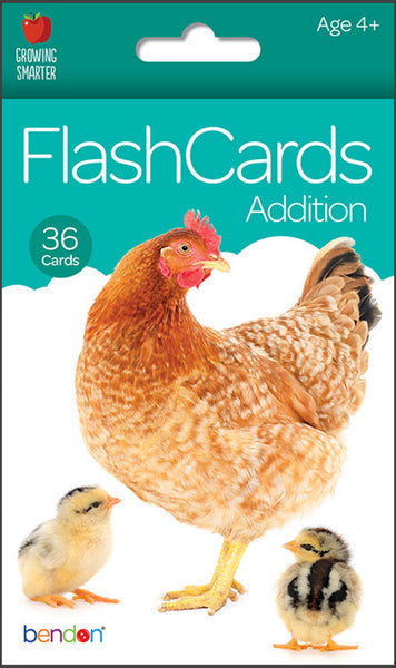 Addition [36-Count Flash Cards, Bendon®, ©2017] (Ages 4+)